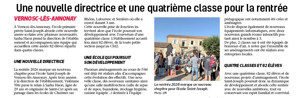 Ecole Saint-Joseph Vernosc